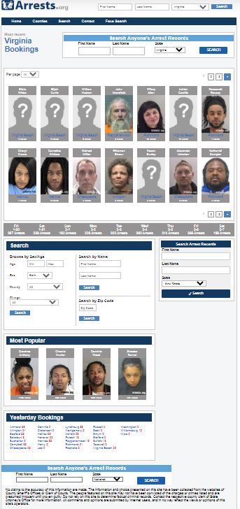 Arrests.org VA 