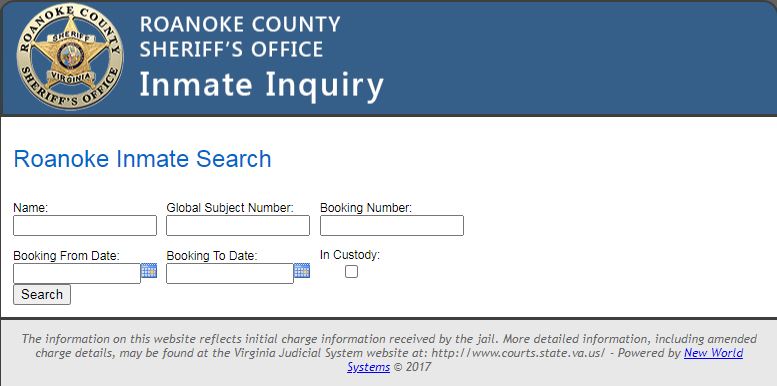Virginia Arrests Org Roanoke VA