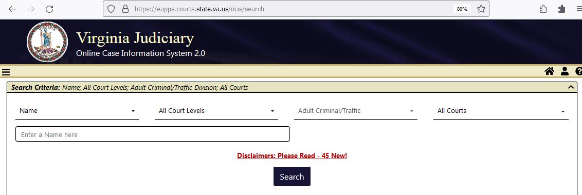 Virginia Court Records Free